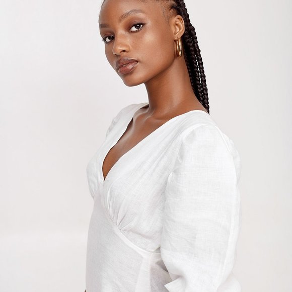 Linen full length dress - Picture 3 of 4